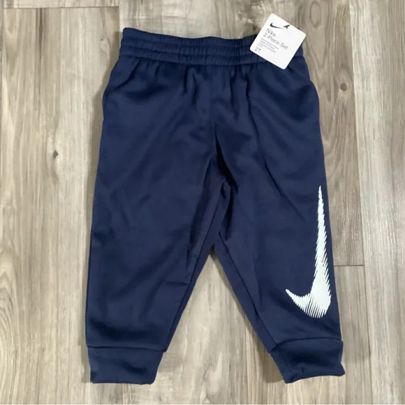 Nike toddler boys Tee and Navy Pants outfit size 2T(NWT) ~PRICE FIRM, NO OFFERS~ - Picture 3 of 4